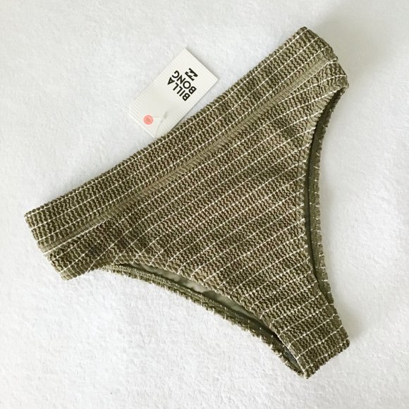 Billabong Other - Billabong Striped High Waisted Bikini Bottoms